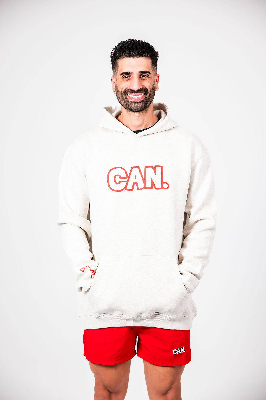 Hoodie - Red Outline (Unisex)