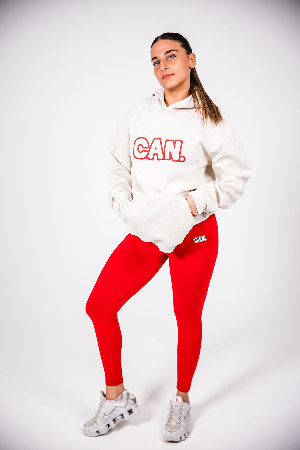 Hoodie - Red Outline (Unisex)