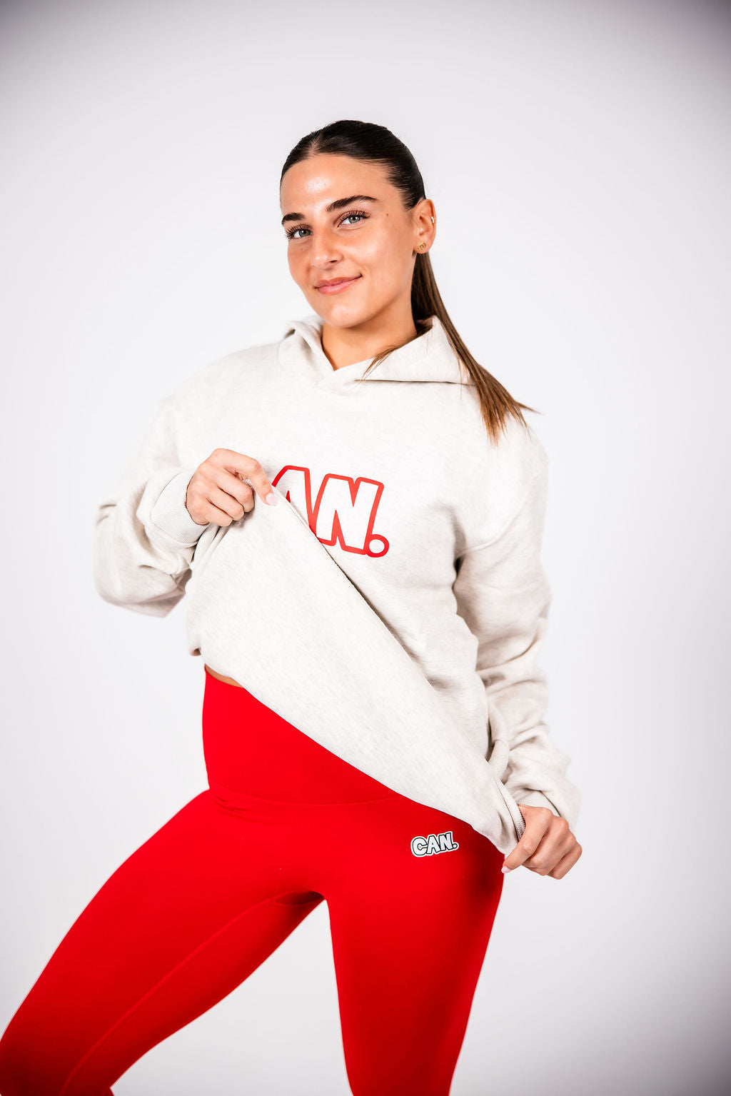 Hoodie - Red Outline (Unisex)