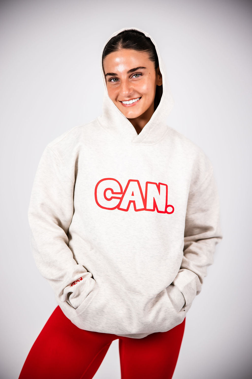 Hoodie - Red Outline (Unisex)