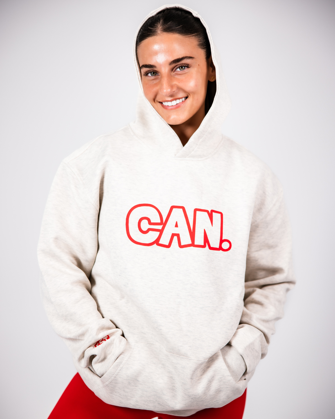 Hoodie - Red Outline (Unisex)