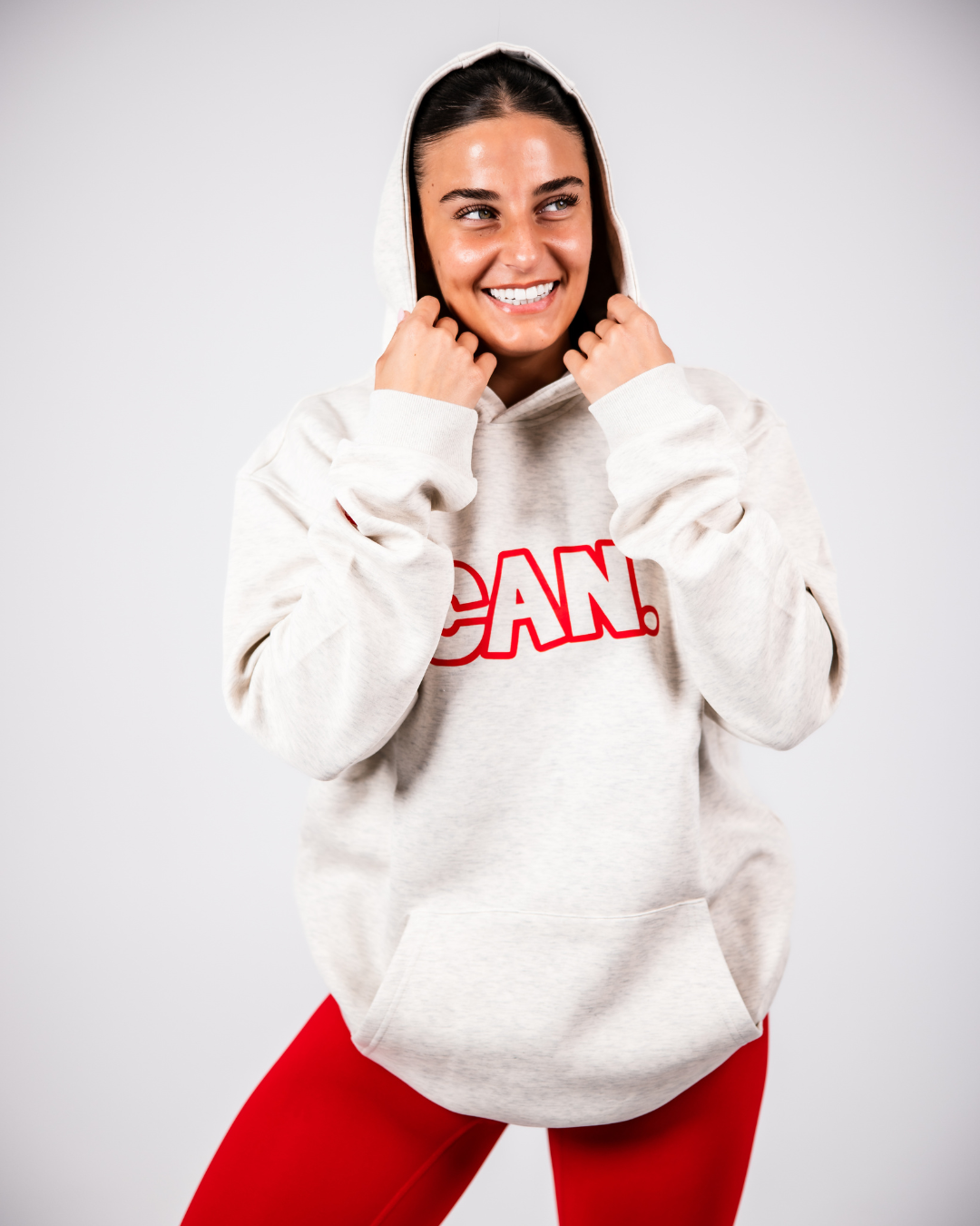 Hoodie - Red Outline (Unisex)