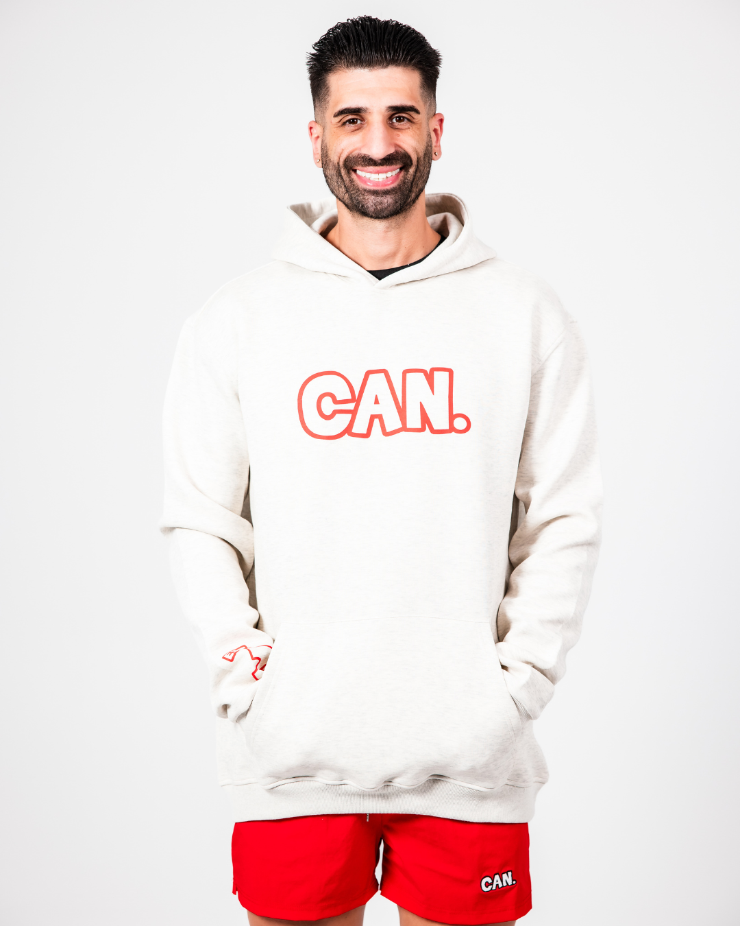 Hoodie - Red Outline (Unisex)