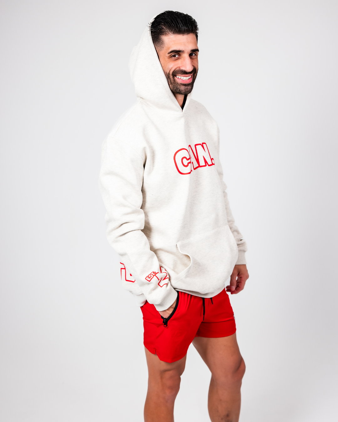 Hoodie - Red Outline (Unisex)