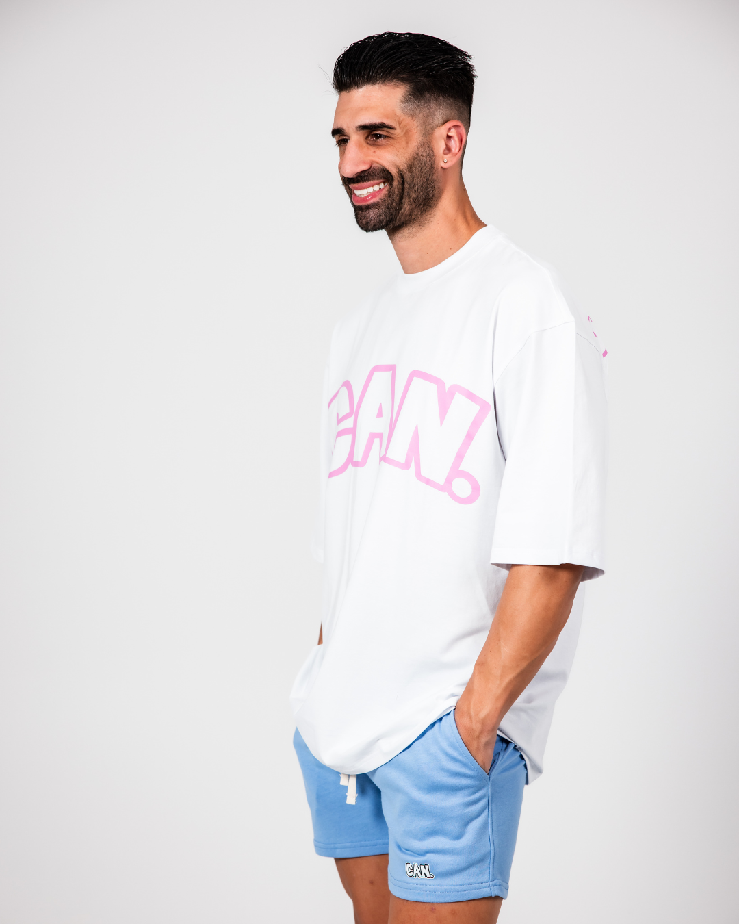 Pink Outline Oversized Tee (Unisex)