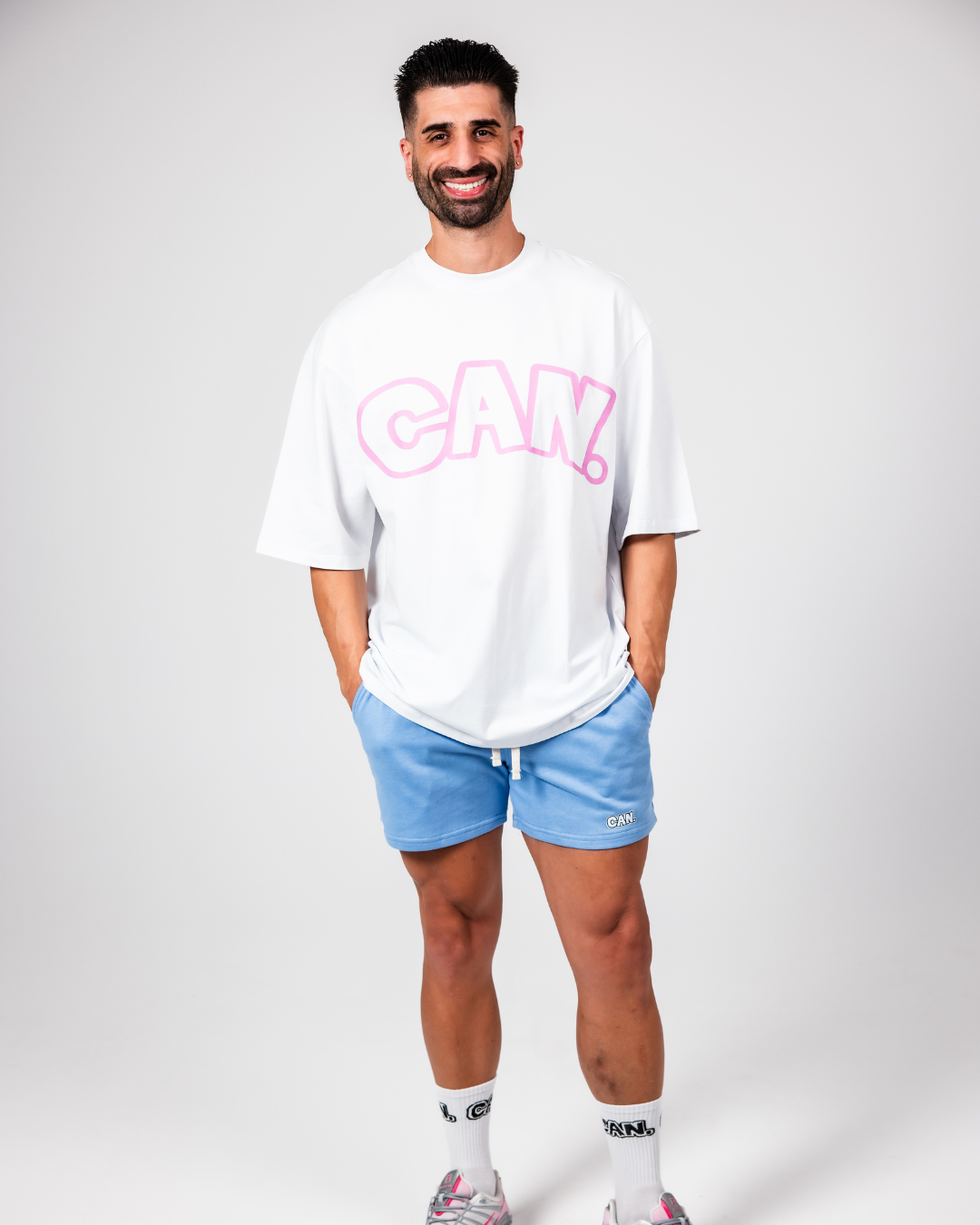 Pink Outline Oversized Tee (Unisex)