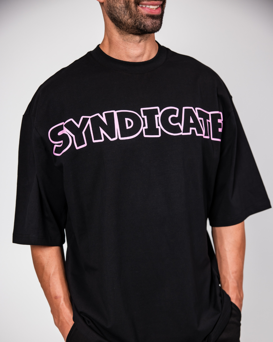 Pink Outline Oversized Tee (Unisex)