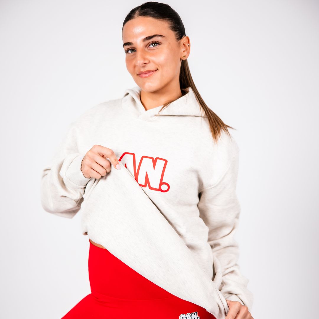 Hoodie - Red Outline (Unisex)