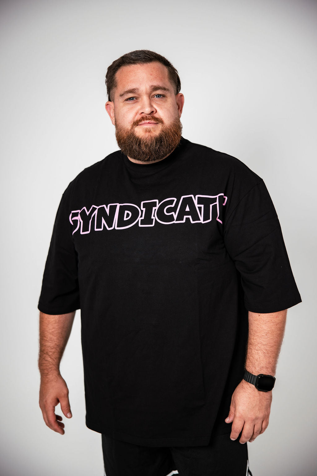 Pink Outline Oversized Tee (Unisex)