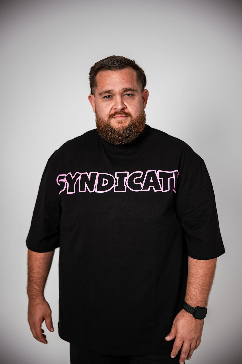 Pink Outline Oversized Tee (Unisex)