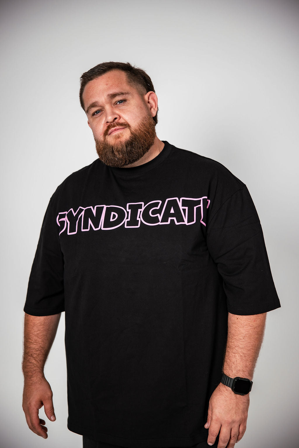 Pink Outline Oversized Tee (Unisex)