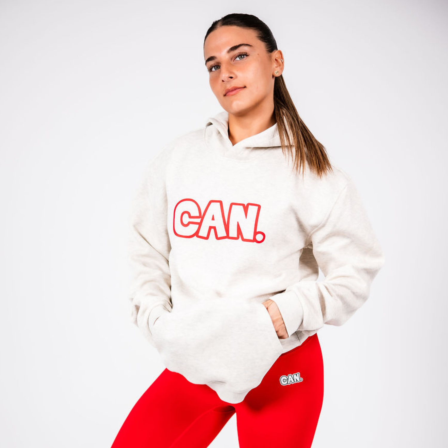 Hoodie - Red Outline (Unisex)