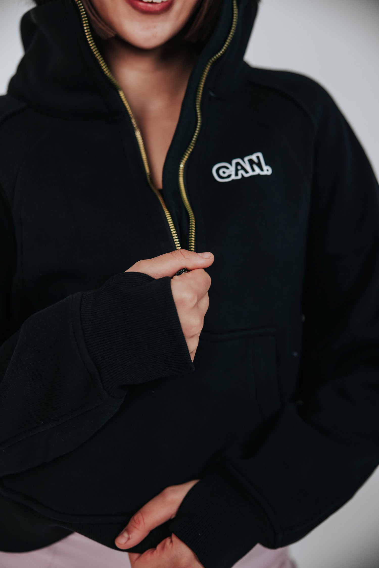 Cropped Zip Jumper